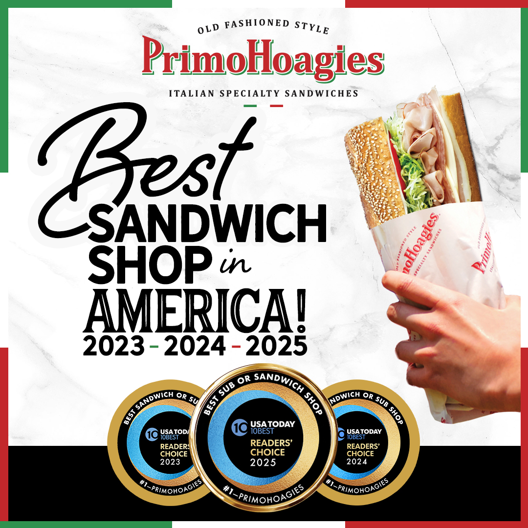 PrimoHoagies Named Best Sandwich Shop in America for Third Straight Year